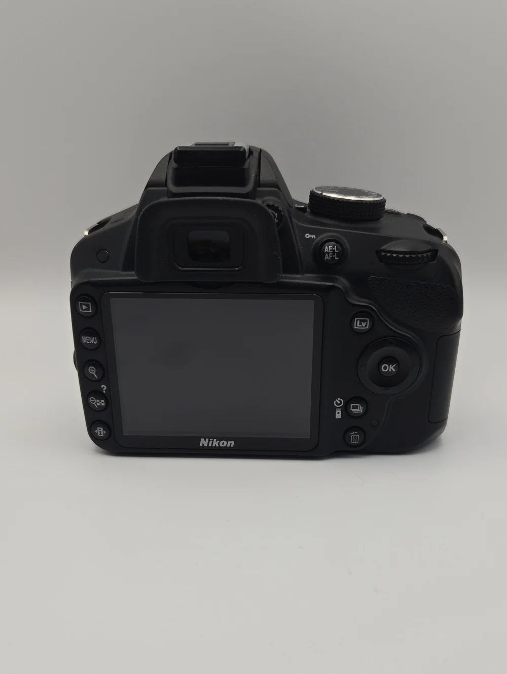 Black Nikon D3200 DSLR Camera Body with 18-55mm and 55-200mm Nikkor Lenses